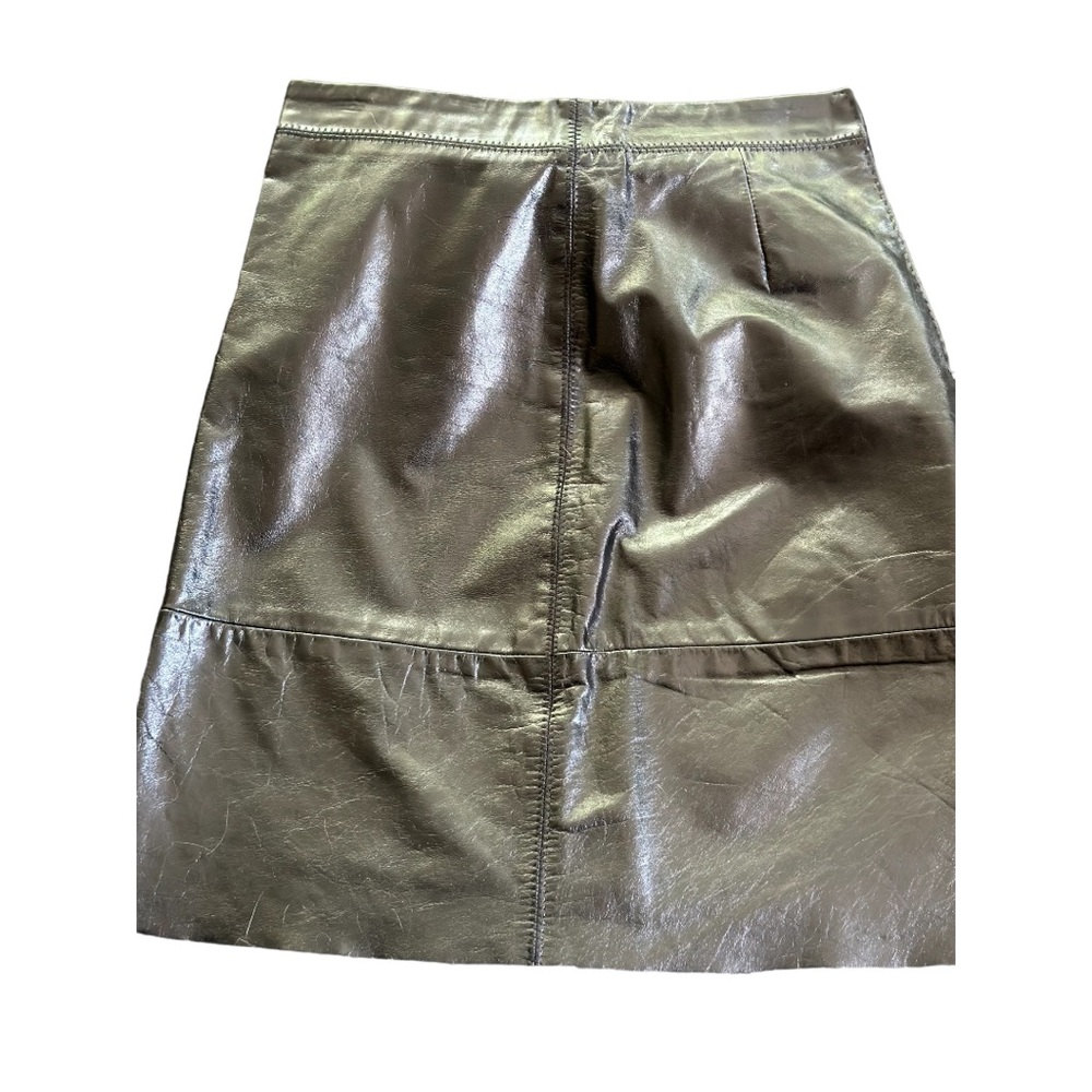 GAP 100% Genuine Leather Black Skirt Size 0